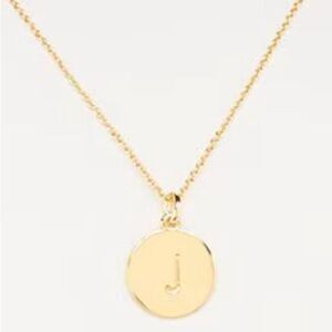 Kate Spade Mini Initial Pendant Necklace, J, NWT